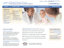 Tablet Screenshot of affiliatedpediatrics.com